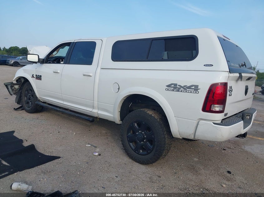 Vin: 3c6ur5fl4hg778659, lot: 46251452, ram 2500 laramie  4x4 6'4 box 20173