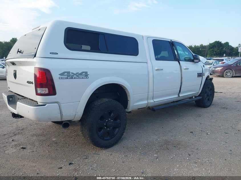Vin: 3c6ur5fl4hg778659, lot: 46251452, ram 2500 laramie  4x4 6'4 box 20174