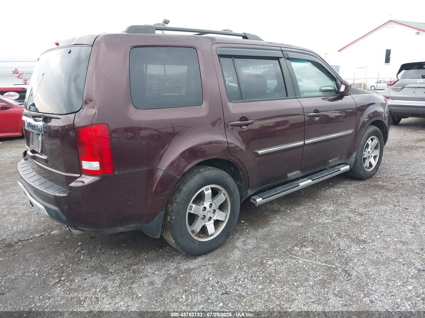 Vin: 5fnyf4h92ab018398, lot: 46251455, honda pilot touring 20104