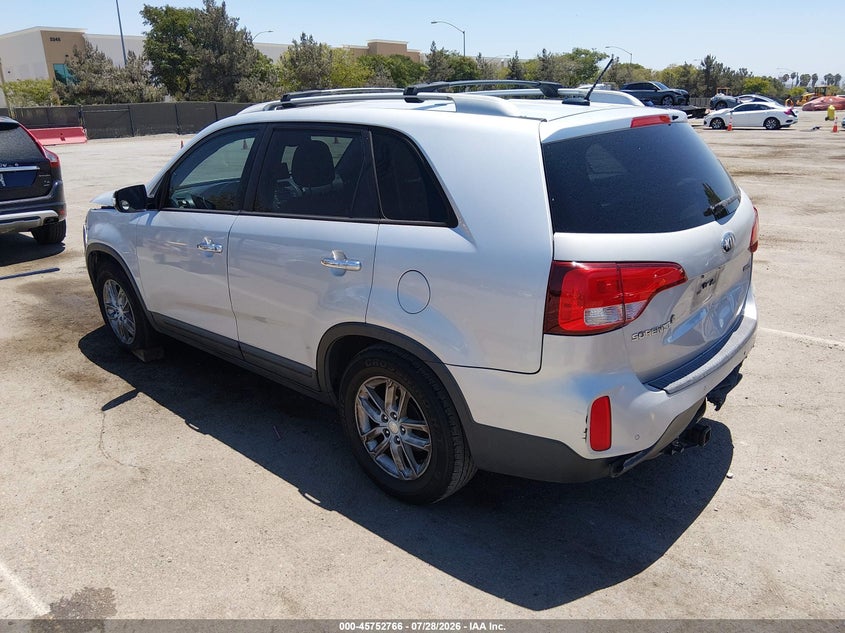 Vin: 5xykt4a71eg458473, lot: 46251487, kia sorento lx v6 20143
