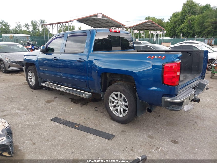 Vin: 3gcukrec4jg542718, lot: 46251489, chevrolet silverado 1500 1lt 20183