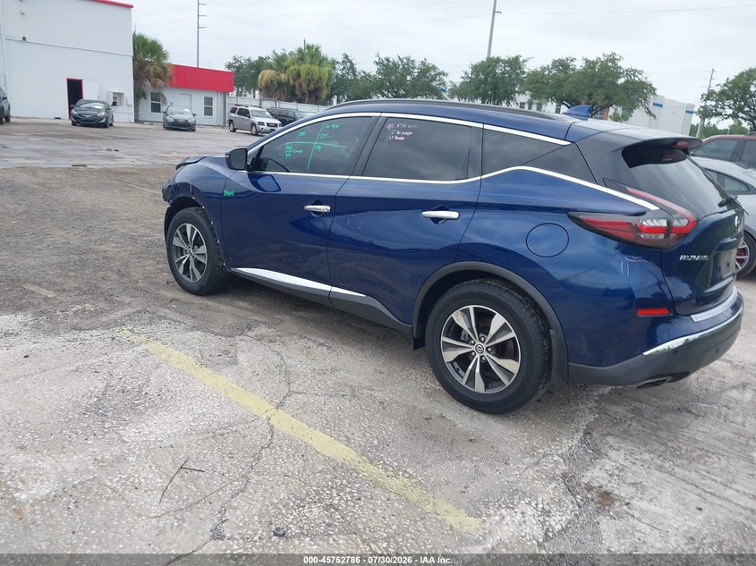 Vin: 5n1az2bj3ln174871, lot: 46251508, nissan murano sv fwd 20203