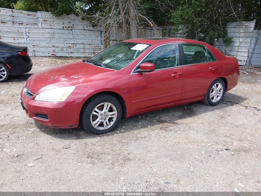 2007 Honda Accord, Right Rear, IAAI, VIN 1HGCM56707A149503 — photo 2