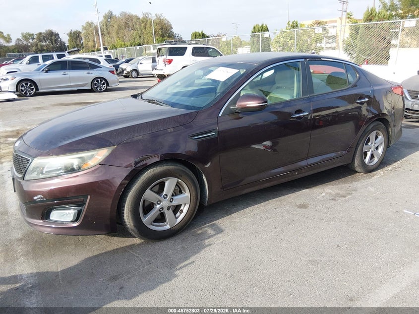 Vin: 5xxgm4a75fg353637, lot: 46251525, kia optima lx 20152