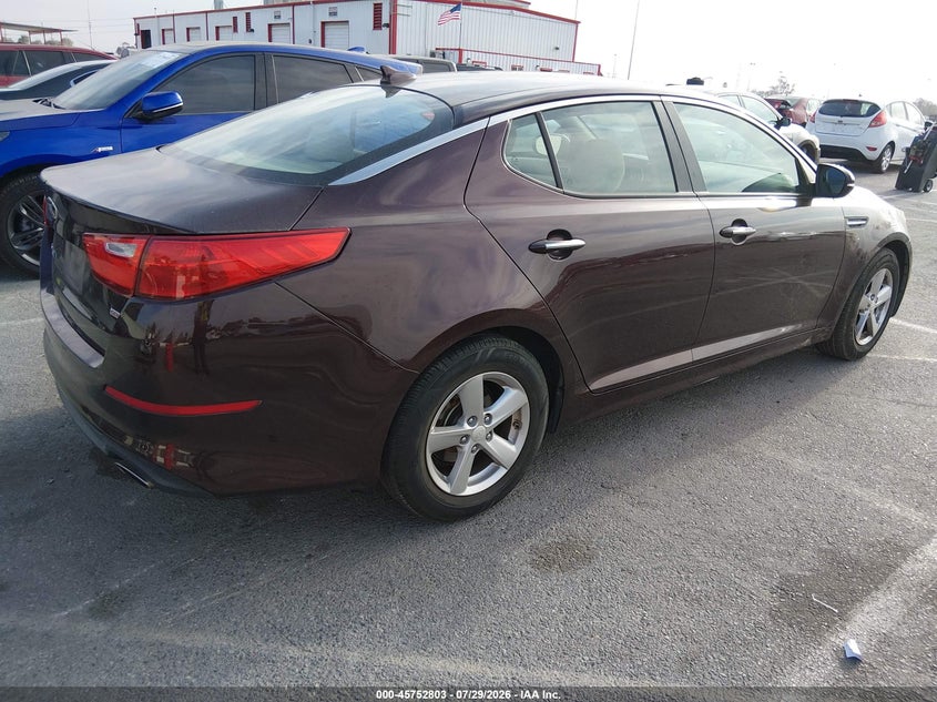 Vin: 5xxgm4a75fg353637, lot: 46251525, kia optima lx 20154
