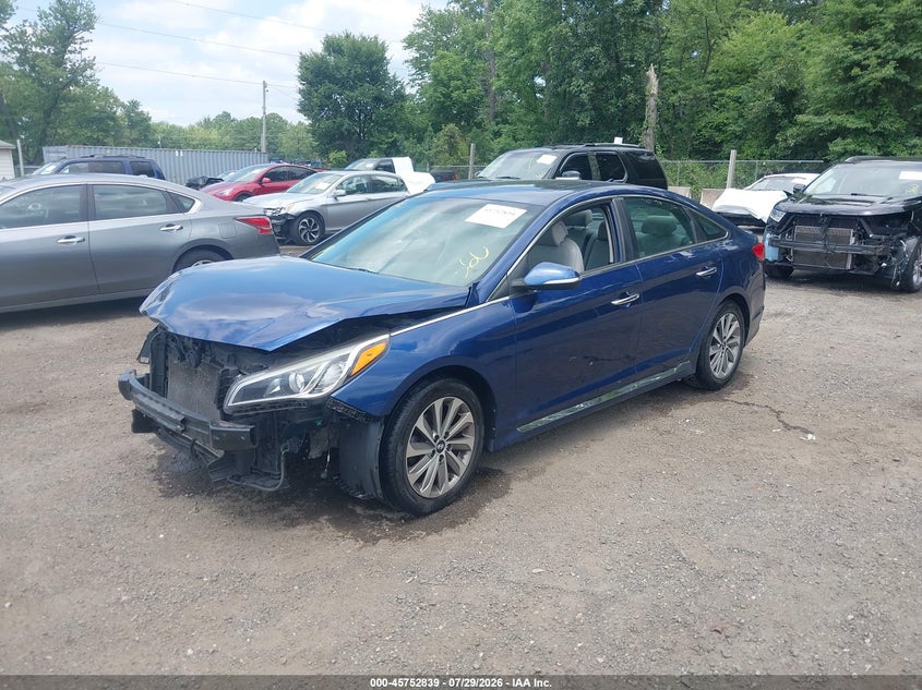 Vin: 5npe34af6hh474668, lot: 46251561, hyundai sonata sport 20172