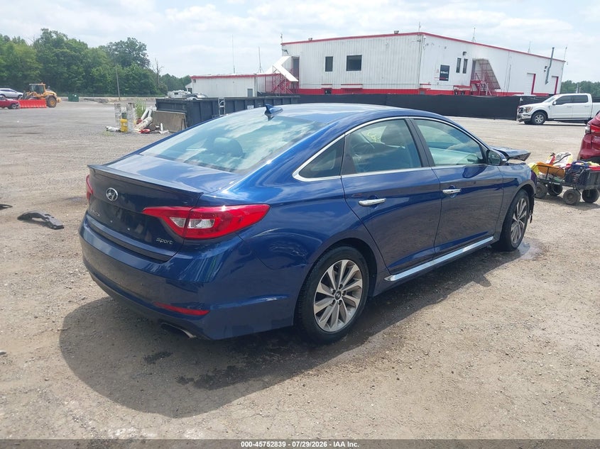 Vin: 5npe34af6hh474668, lot: 46251561, hyundai sonata sport 20174
