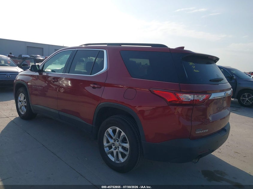 Vin: 1gnergkw7lj284965, lot: 46251577, chevrolet traverse fwd lt cloth 20203