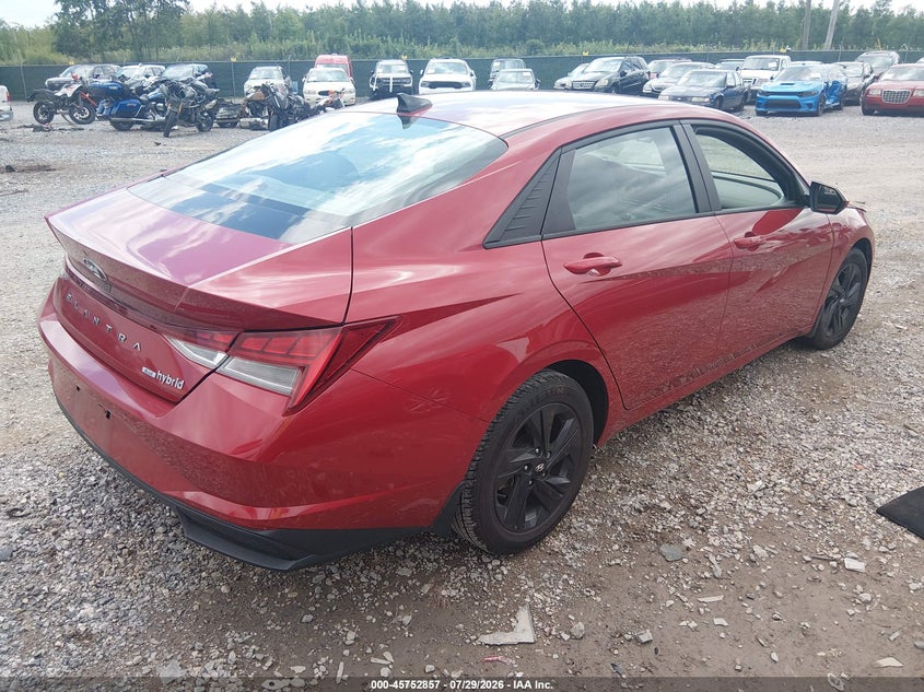 2023 HYUNDAI ELANTRA HYBRID auction photo 4