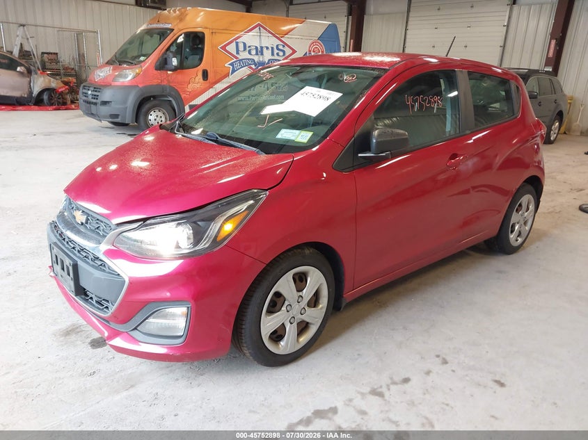 Vin: kl8cb6saxlc421543, lot: 46251619, chevrolet spark fwd ls automatic 20202