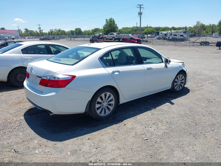 Vin: 1hgcr2f80ea202450, lot: 46251634, honda accord ex-l 20144