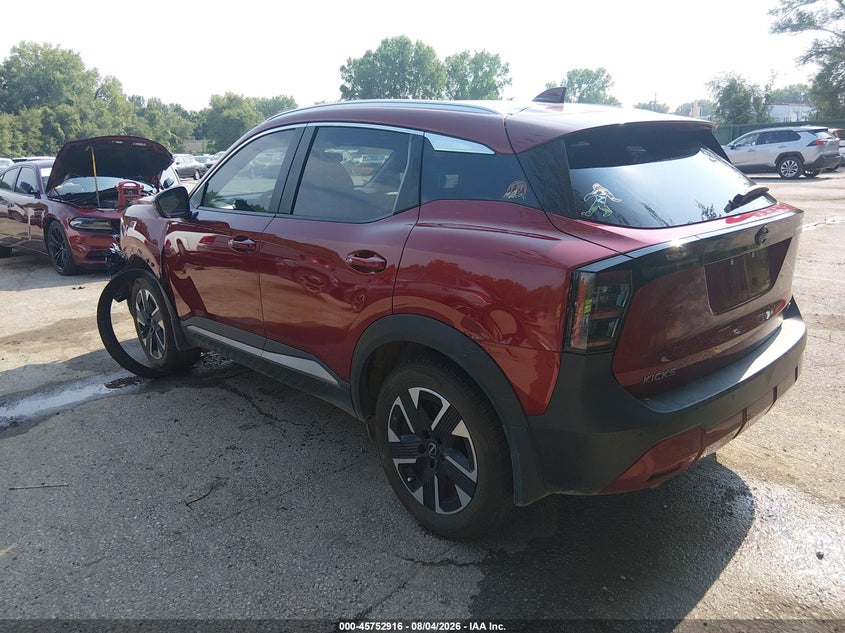 Vin: 3n8ap6cb2sl441784, lot: 46251638, nissan kicks sv intelligent awd 20253