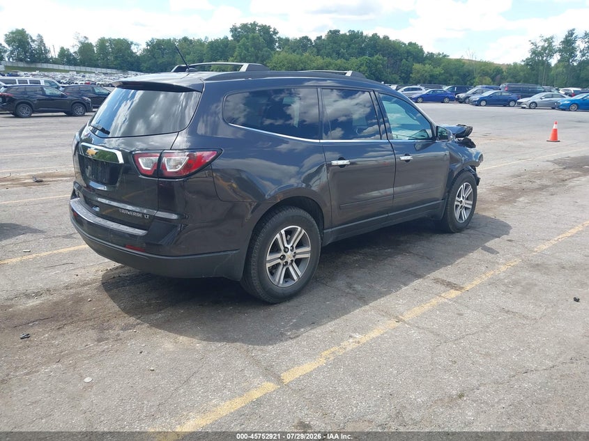 Vin: 1gnkvhkd4fj362691, lot: 46251643, chevrolet traverse lt 20154
