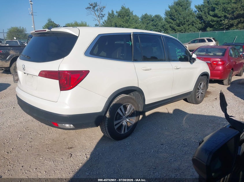 Vin: 5fnyf5h53hb033201, lot: 46251673, honda pilot ex-l 20174