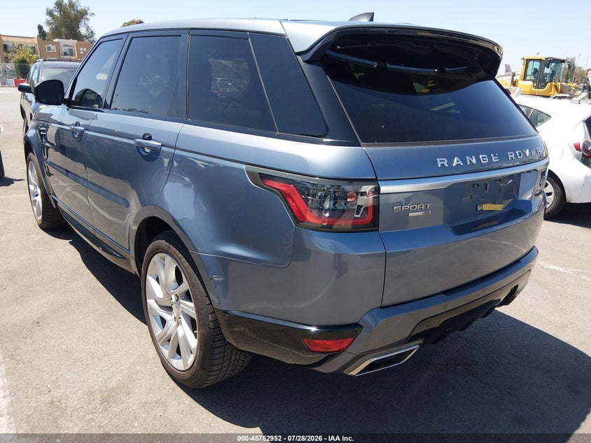 Vin: salwr2ru4ka868476, lot: 46251674, land rover range rover sport hse mhev 20193