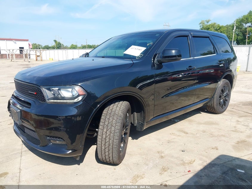 Vin: 1c4rdjdg9kc598079, lot: 46251710, dodge durango gt awd 20192