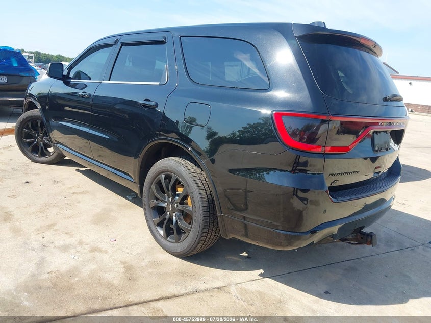 Vin: 1c4rdjdg9kc598079, lot: 46251710, dodge durango gt awd 20193