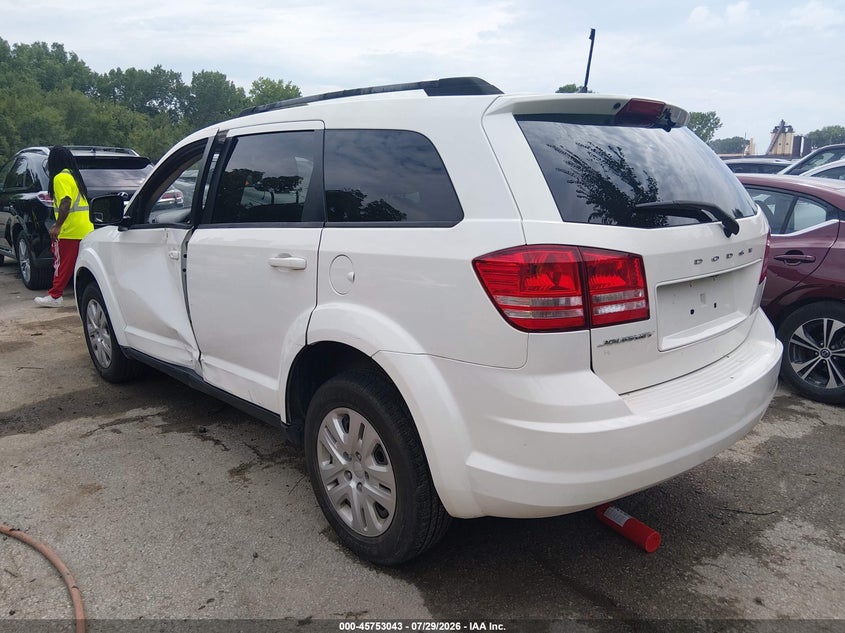 Vin: 3c4pdcab1jt509068, lot: 46251765, dodge journey se 20183