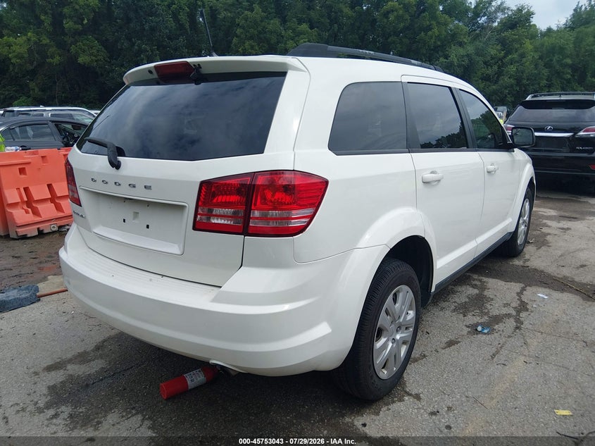 Vin: 3c4pdcab1jt509068, lot: 46251765, dodge journey se 20184