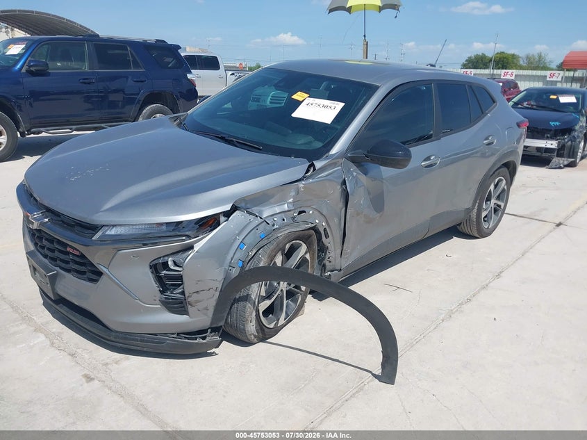 Vin: kl77lgep4sc048412, lot: 46251775, chevrolet trax fwd 1rs 20252