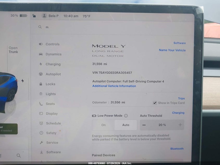2024 TESLA MODEL Y SPORT UTILITY VEHICLE ELECTRIC