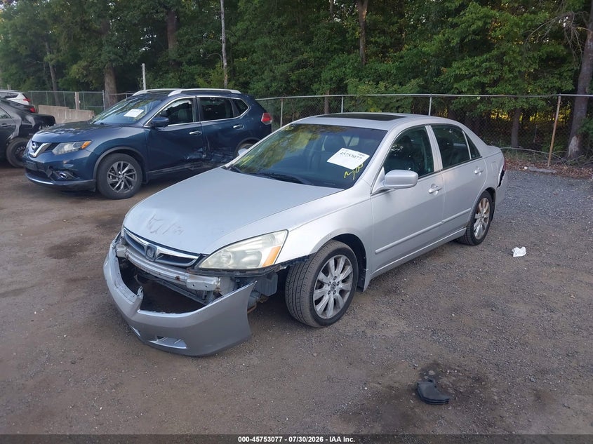 2007 Honda Accord, Front End, IAAI, VIN 1HGCM66527A095478 — photo 2