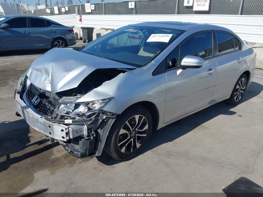 Vin: 19xfb2f81ee260869, lot: 46251821, honda civic ex 20142