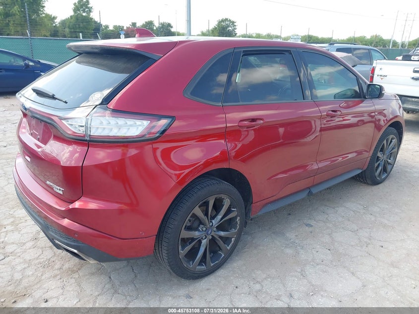 Vin: 2fmpk3ap6fbb26971, lot: 46251830, ford edge sport 20154