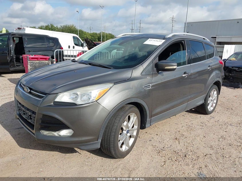 Vin: 1fmcu0j94eua46604, lot: 46251847, ford escape titanium 20142