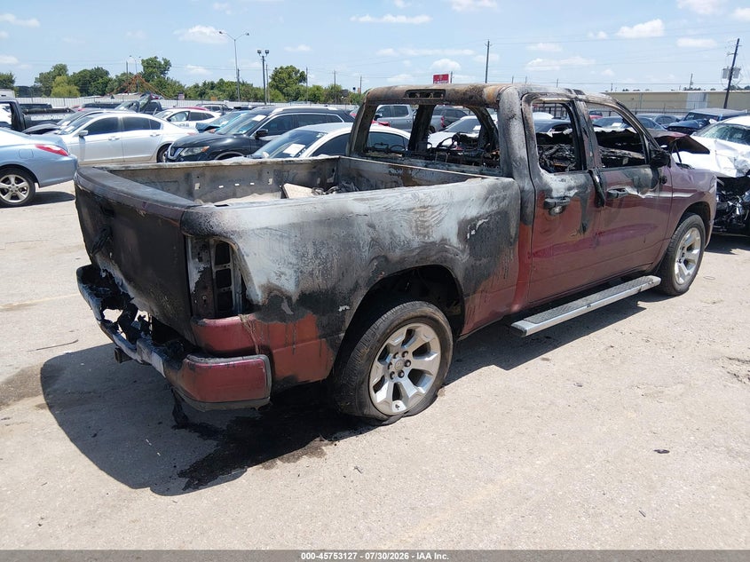 Vin: 1c6srecg6rn164459, lot: 46251849, ram 1500 tradesman  4x2 6'4 box 20244