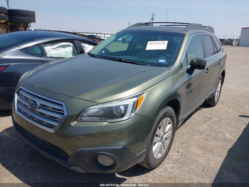 Vin: 4s4bsbdc7f3339585, lot: 46251860, subaru outback 2.5i premium 20152
