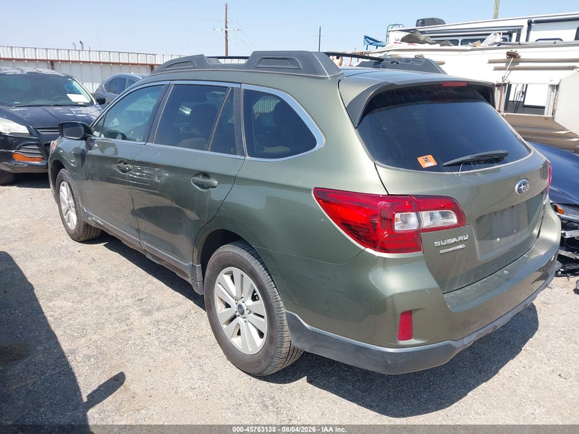 Vin: 4s4bsbdc7f3339585, lot: 46251860, subaru outback 2.5i premium 20153