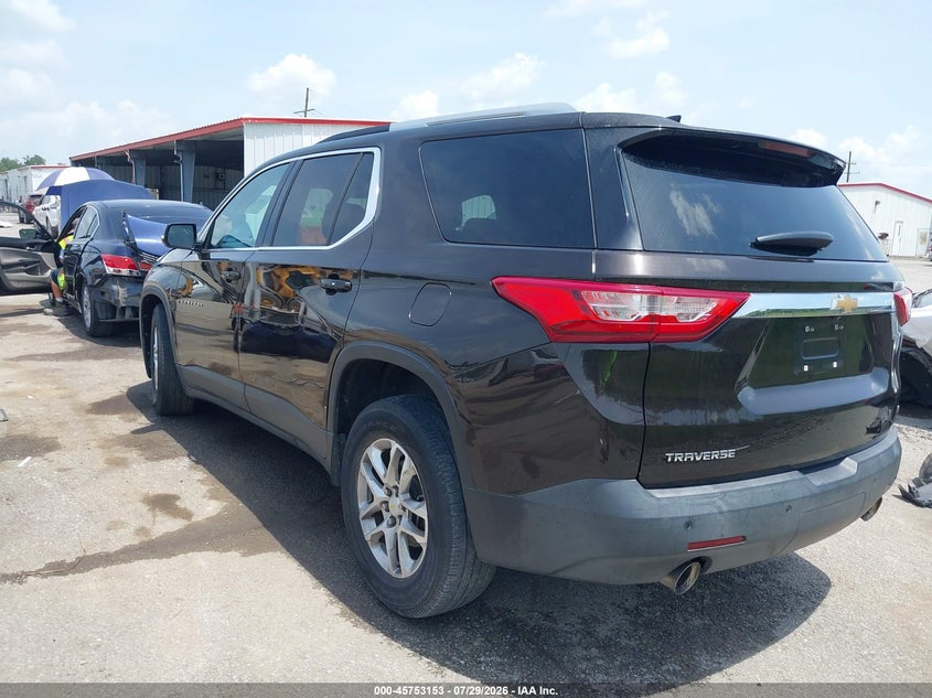 Vin: 1gnergkw8jj160801, lot: 46251875, chevrolet traverse lt cloth 20183