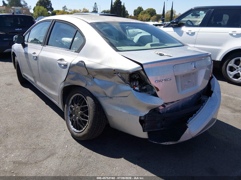 Vin: 19xfb2f57ce389525, lot: 46251890, honda civic lx 20123