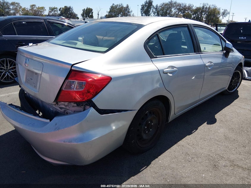 Vin: 19xfb2f57ce389525, lot: 46251890, honda civic lx 20124
