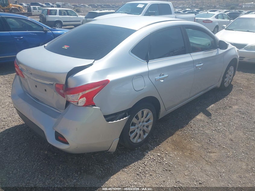 Vin: 3n1ab7ap0jy257429, lot: 46251913, nissan sentra s 20184