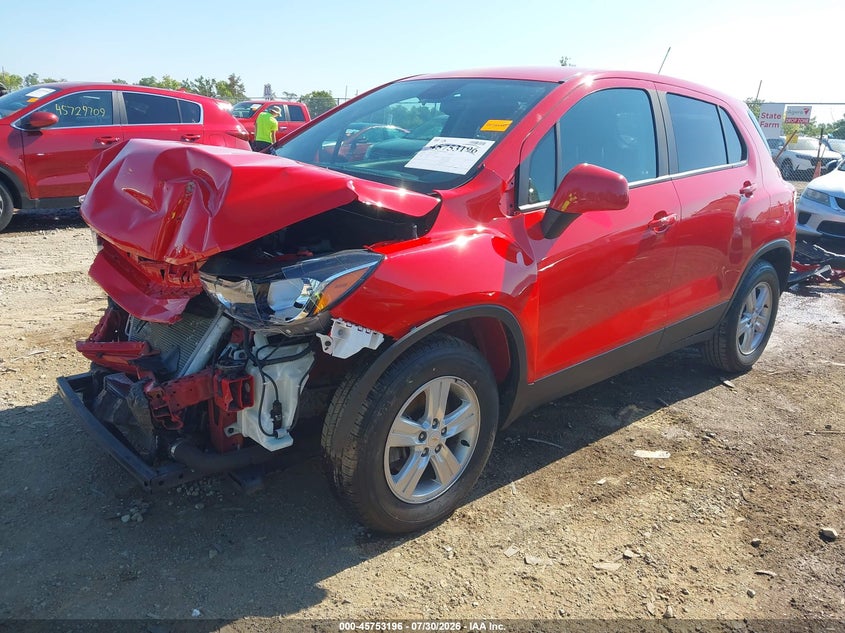 Vin: kl7cjksb7lb332172, lot: 46251918, chevrolet trax fwd ls 20202