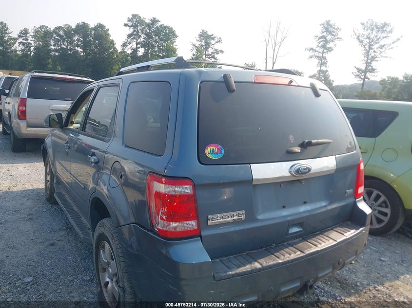 Vin: 1fmcu0eg3bkb18876, lot: 46251936, ford escape limited 20113