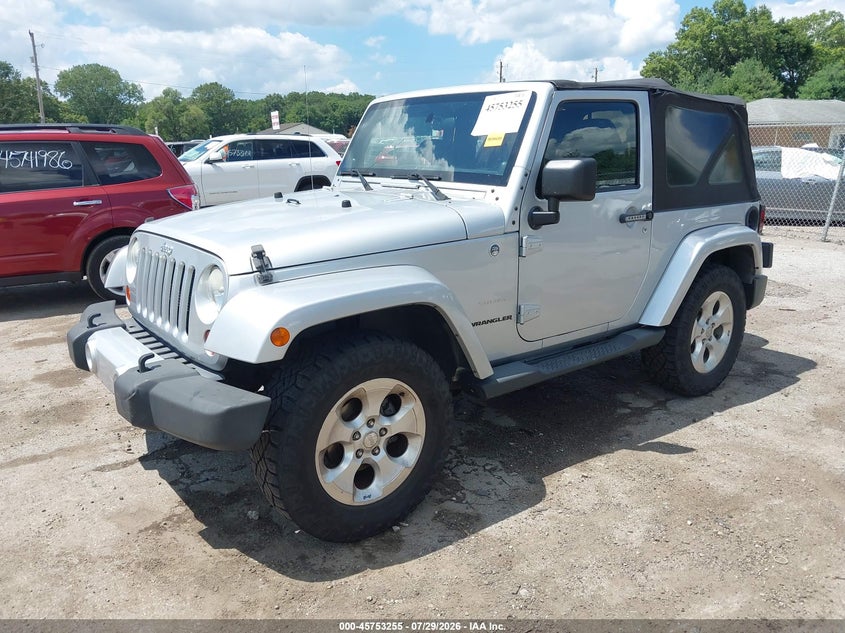 2012 Jeep Wrangler, Rear, IAAI, VIN 1C4AJWBG1CL244161 — photo 2