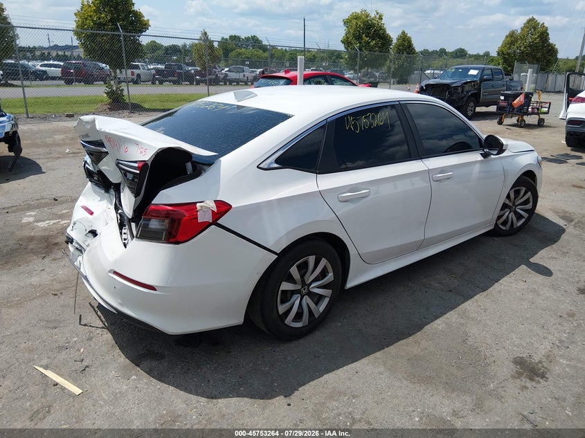 Vin: 2hgfe2f20ph539676, lot: 46251986, honda civic lx 20234