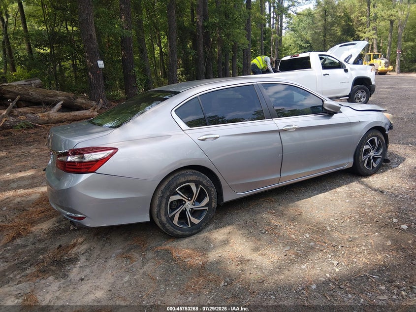 Vin: 1hgcr2f34ha185192, lot: 46251990, honda accord lx 20174