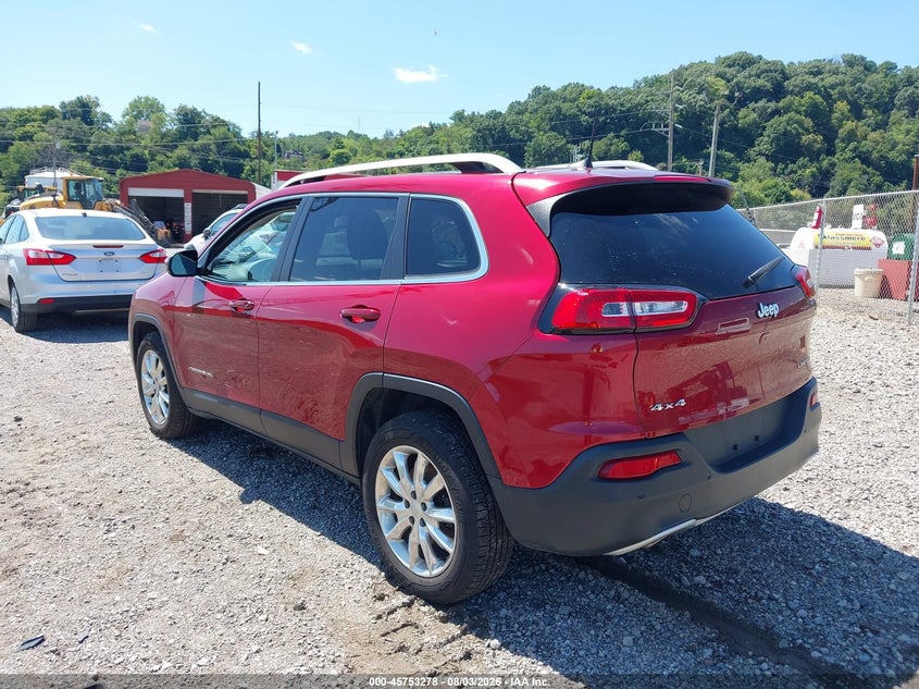 Vin: 1c4pjmdbxhw638554, lot: 46252000, jeep cherokee limited 20173