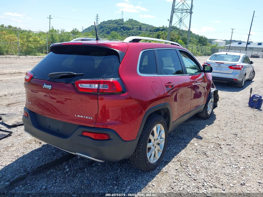 Vin: 1c4pjmdbxhw638554, lot: 46252000, jeep cherokee limited 20174