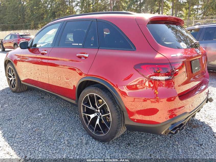 Vin: w1n0g6ebxmf885909, lot: 46252065, mercedes-benz amg glc 43 4matic 20213