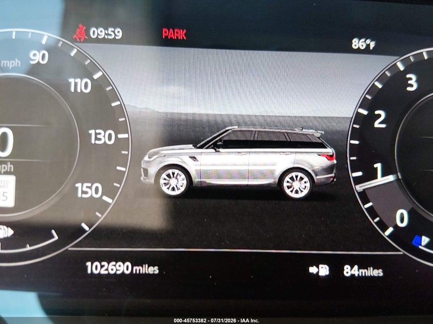 2019 LAND ROVER RANGE ROVER SPORT auction photo 7