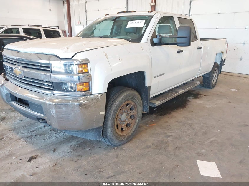 Vin: 1gc1kueg7ff186251, lot: 46252115, chevrolet silverado 2500hd work truck 20152