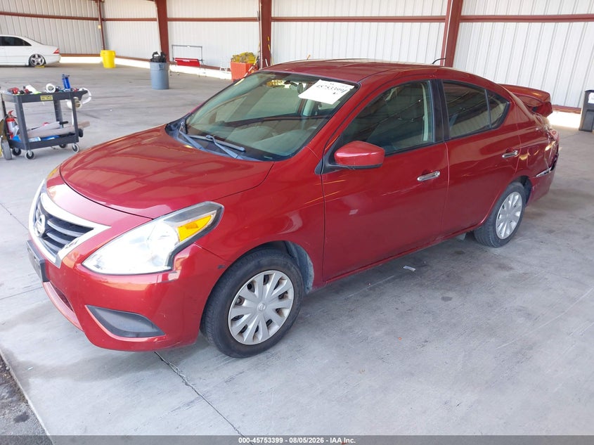 Vin: 3n1cn7ap5jl810590, lot: 46252121, nissan versa 1.6 sv 20182