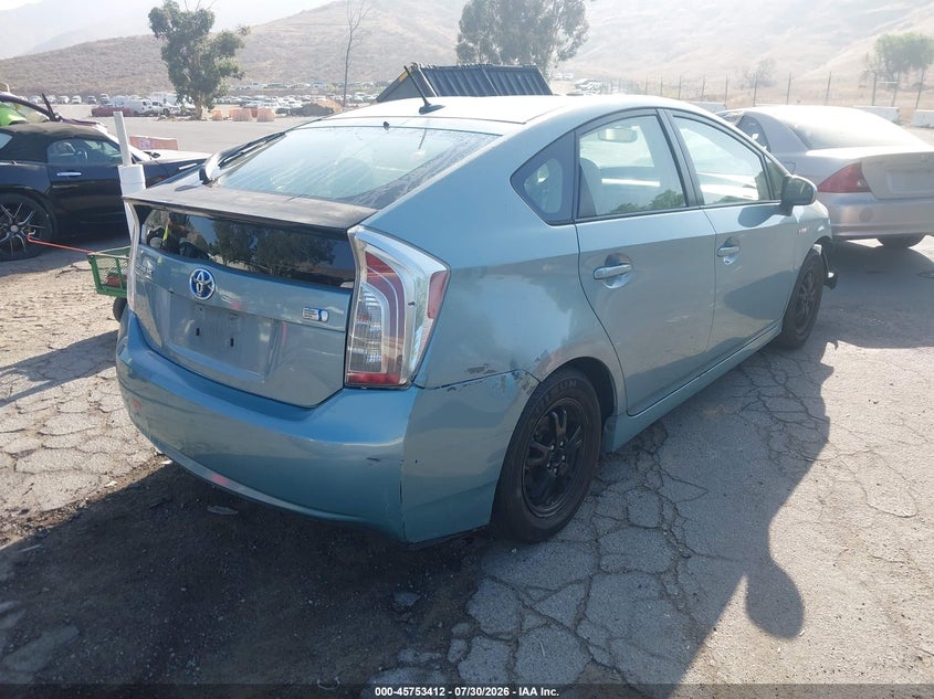 Vin: jtdkn3du0d5649136, lot: 46252134, toyota prius four 20134