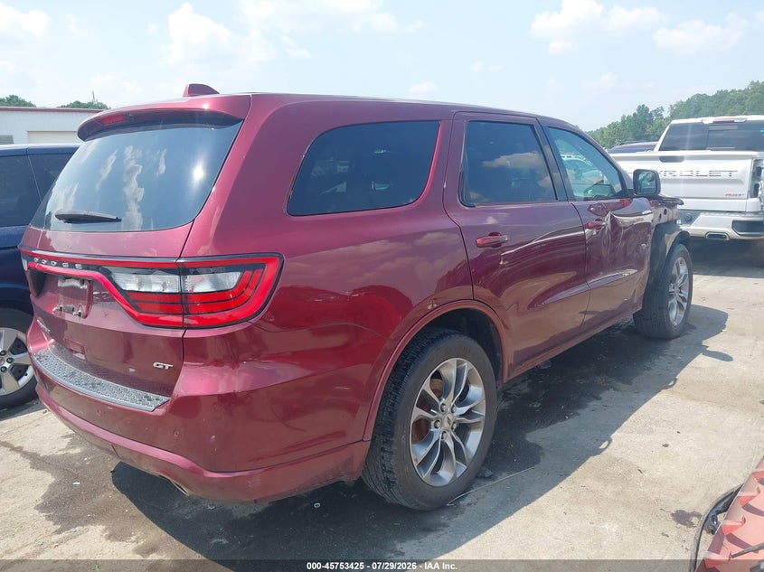 Vin: 1c4rdhdg0kc556926, lot: 46252147, dodge durango gt plus rwd 20194