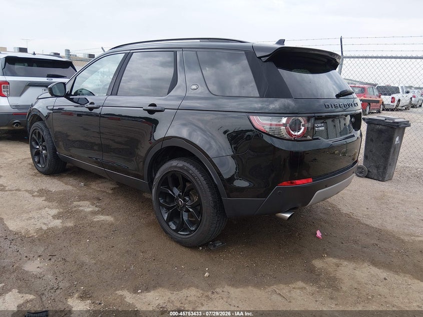 Vin: salct2bg8fh543075, lot: 46252155, land rover discovery sport hse lux 20153